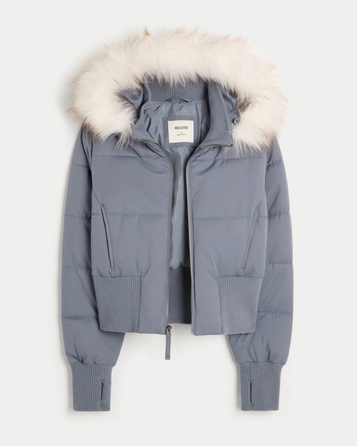 Piumini Hollister Peyton – Blu scuro – il piumino aperto