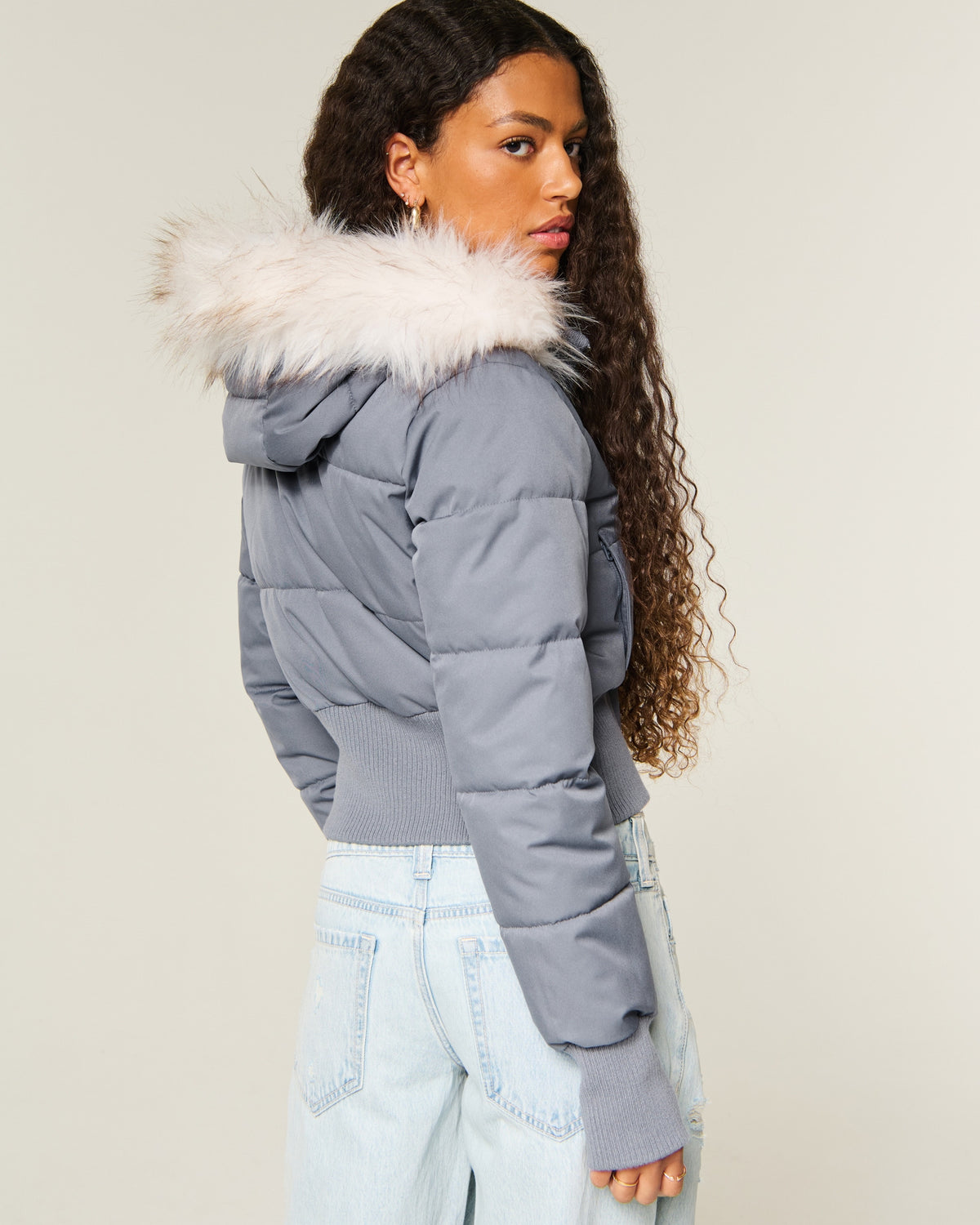 Piumini Hollister Peyton – Blu scuro – vista posteriore